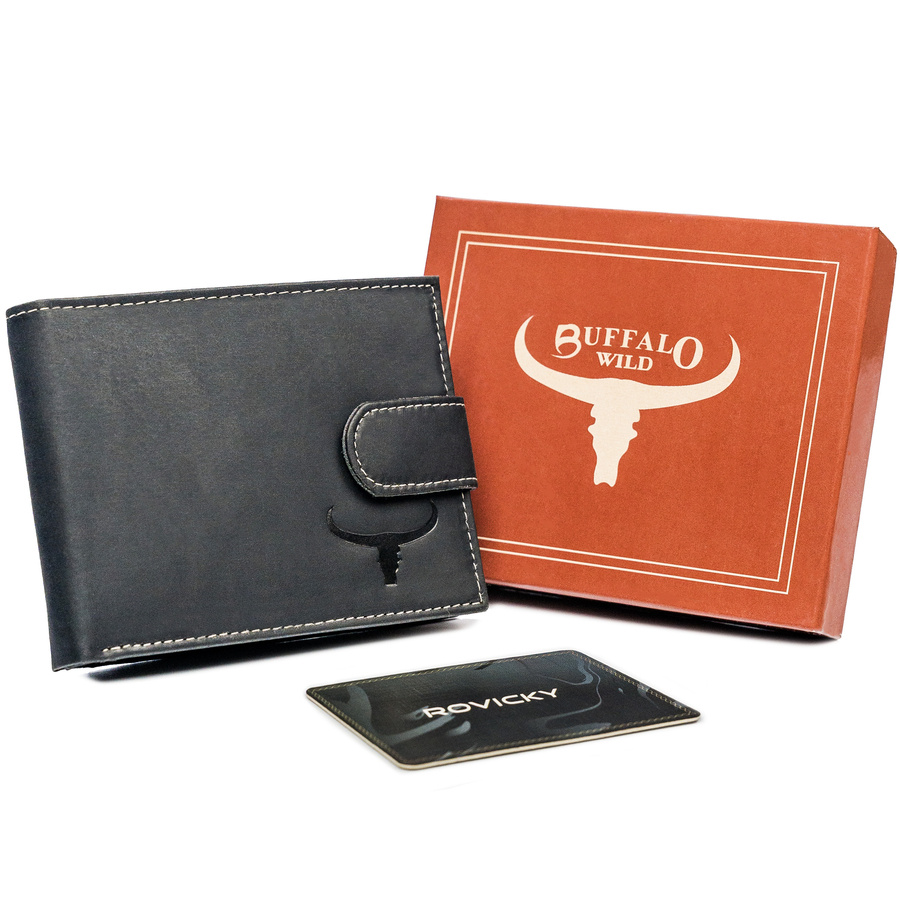 Гаманець чоловічий Buffalo Wild RM-02L-BAW-T-1402 Black